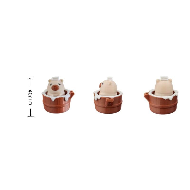 Cute Capybara Fidget Keychain - Kawaii Stress Relief Backpack Charm