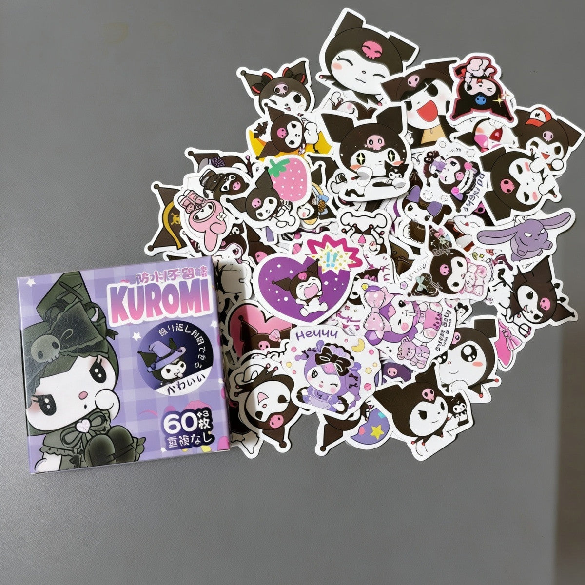 Sanrio 720-Piece Waterproof Sticker Box Set - Hello Kitty, Kuromi & Cinnamoroll