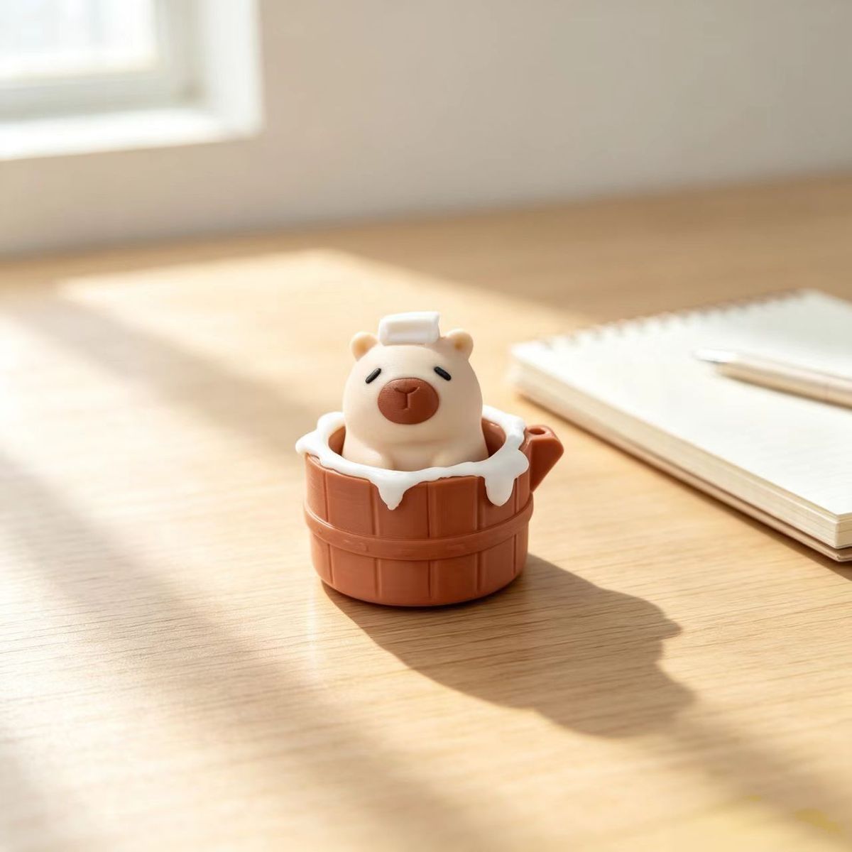 Cute Capybara Fidget Keychain - Kawaii Stress Relief Backpack Charm