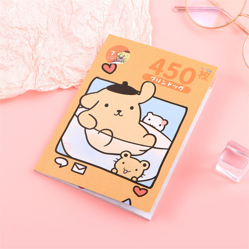 Sanrio Kawaii Sticker Book - Kuromi, Melody, Cinnamoroll & Hello Kitty