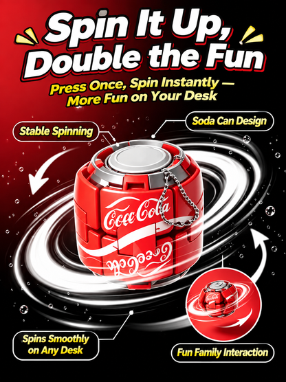 Kawaii Soda Fidget Spinner Ball | Sensory Desk Toy