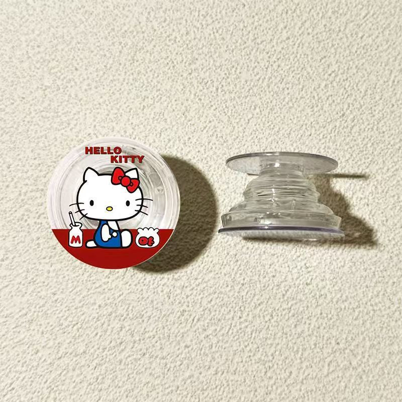 Hello Kitty Phone Grip Stand - Cute Foldable Pop Socket Holder for iPhone & Android, 10 Kawaii Designs