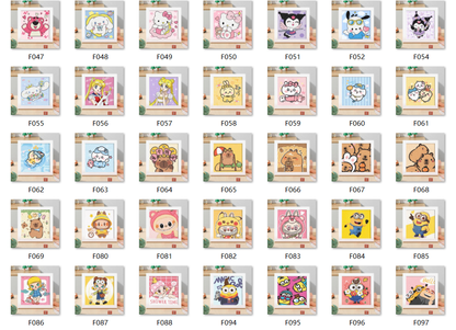 Diamond Painting Kit with Frame - Full Drill Kawaii DIY Art