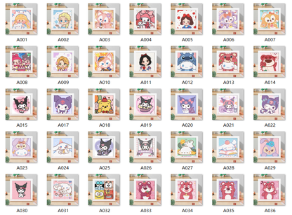 Diamond Painting Kit with Frame - Full Drill Kawaii DIY Art