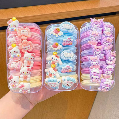 Sanrio Hair Ties Set - Cute Character Hair Accessories