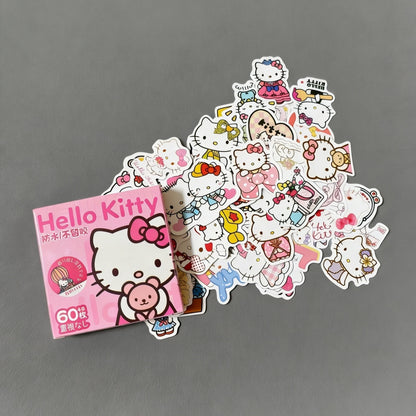 Sanrio 720-Piece Waterproof Sticker Box Set - Hello Kitty, Kuromi & Cinnamoroll