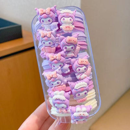Sanrio Hair Ties Set - Cute Character Hair Accessories
