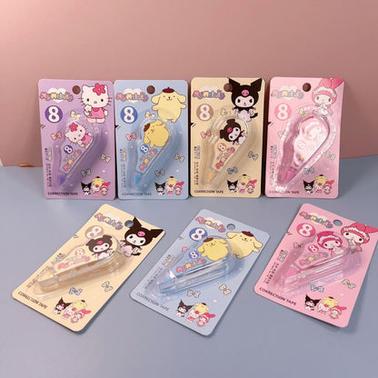 Sanrio Mini Correction Tape - Silent Roller for School & Journaling