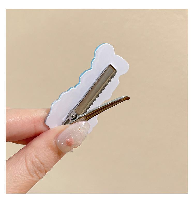 Cute Cat Hair Clips for Women, Korean-Style Letter Bangs Clips, Mini Duckbill Hair Barrettes