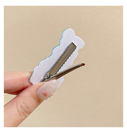 Cute Cat Hair Clips for Women, Korean-Style Letter Bangs Clips, Mini Duckbill Hair Barrettes