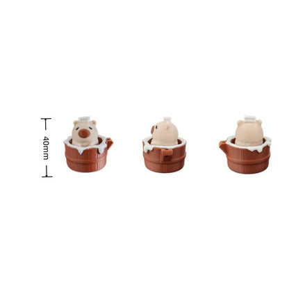 Cute Capybara Fidget Keychain - Kawaii Stress Relief Backpack Charm