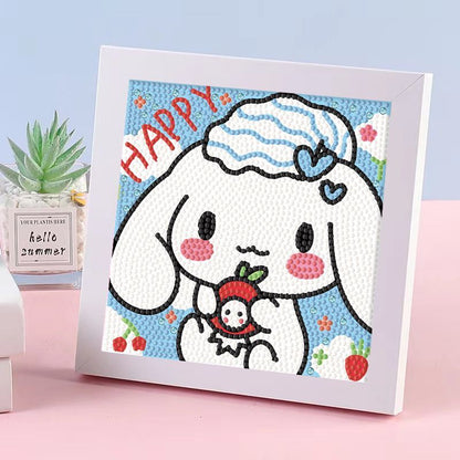 Diamond Painting Kit with Frame - Full Drill Kawaii DIY Art