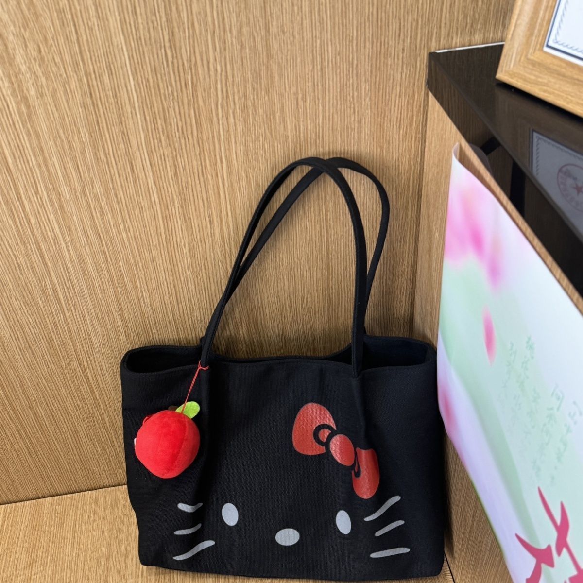 Hello Kitty Canvas Tote Bag - Large Kawaii Shoulder Bag