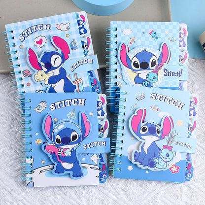 Cute Cartoon A7 Spiral Notebook - Foil-Stamped Mini Pocket Journal
