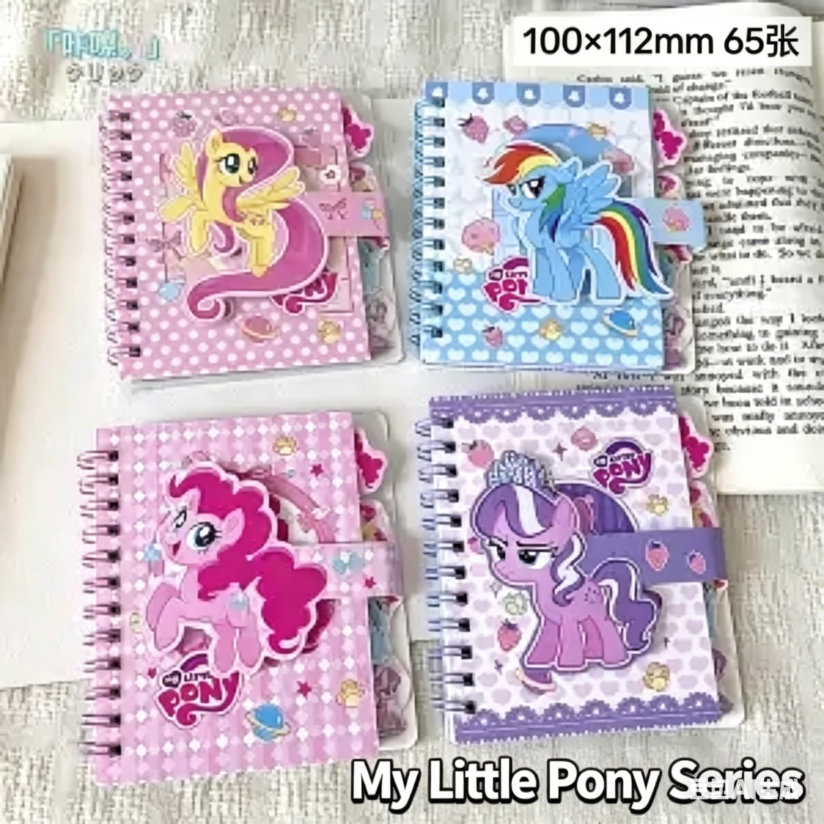 Cute Cartoon A7 Spiral Notebook - Foil-Stamped Mini Pocket Journal
