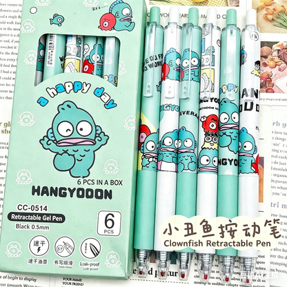 Clownfish 0.5mm Gel Pen - Cute Retractable Study Pen