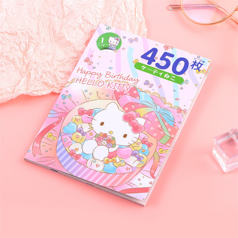 Sanrio Kawaii Sticker Book - Kuromi, Melody, Cinnamoroll & Hello Kitty