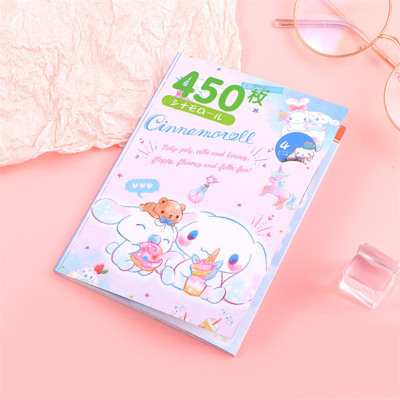 Sanrio Kawaii Sticker Book - Kuromi, Melody, Cinnamoroll & Hello Kitty