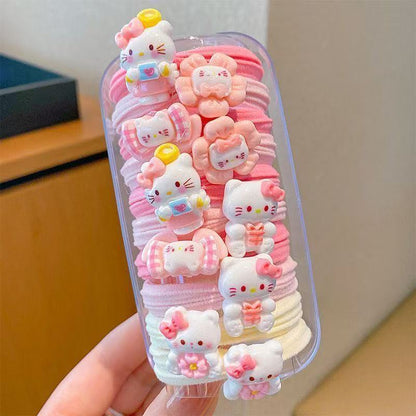 Sanrio Hair Ties Set - Cute Character Hair Accessories