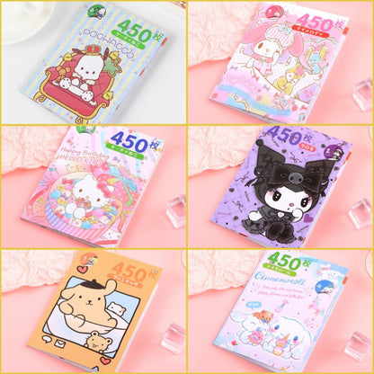 Sanrio Kawaii Sticker Book - Kuromi, Melody, Cinnamoroll & Hello Kitty