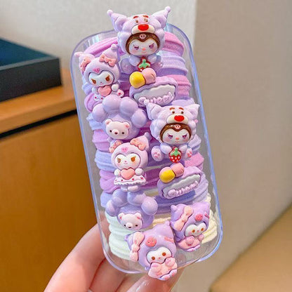 Sanrio Hair Ties Set - Cute Character Hair Accessories