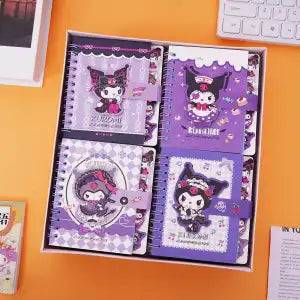 Cute Cartoon A7 Spiral Notebook - Foil-Stamped Mini Pocket Journal