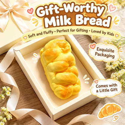 Mini Bread Squishy Toy – Realistic Slow-Rising Food Fidget for Stress Relief