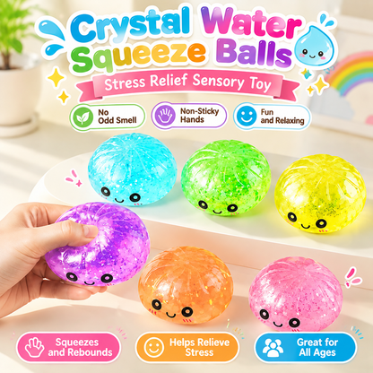 Cute Crystal Bun Squishy – Soft Squeeze Fidget Toy for Stress Relief