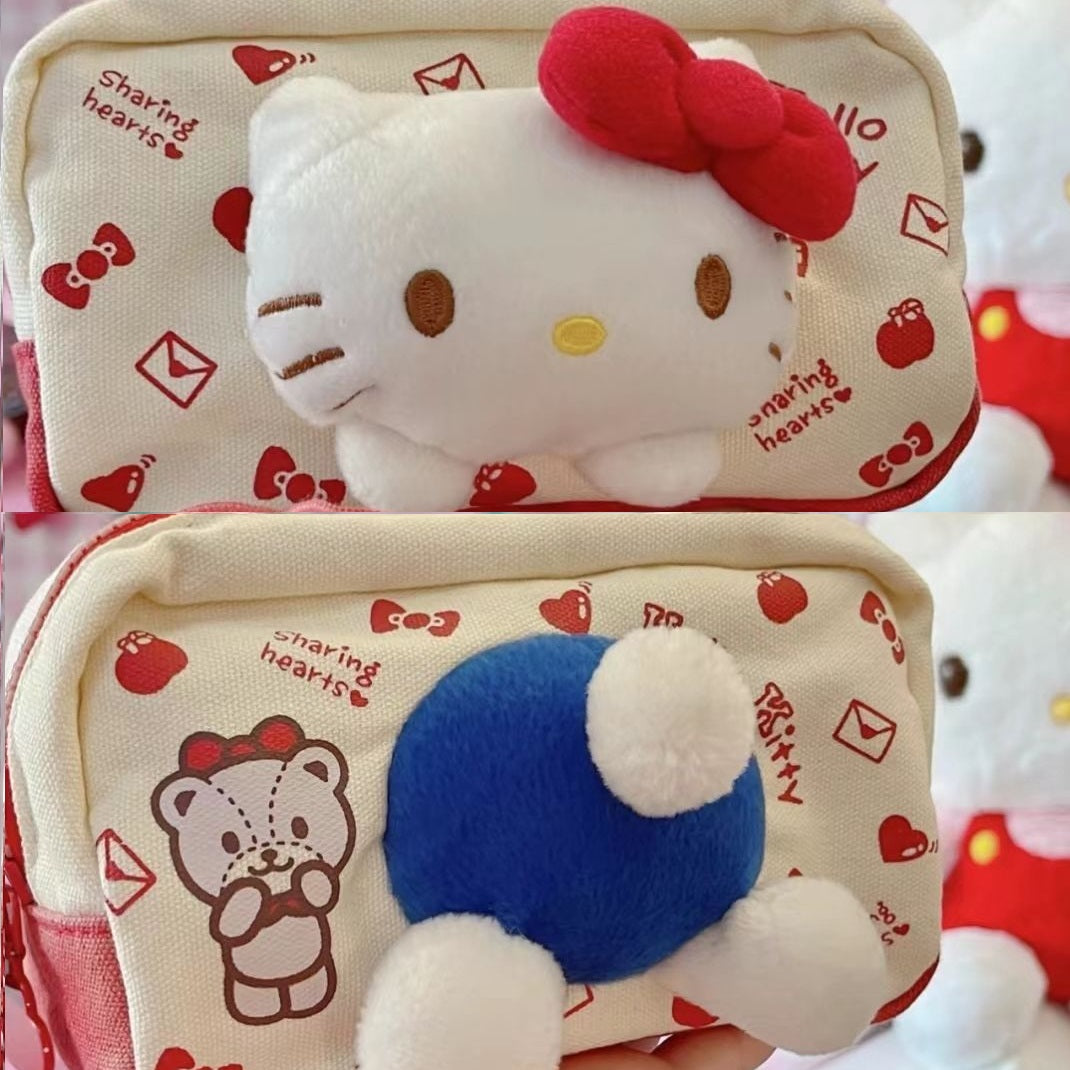 Hello Kitty Large Capacity Pencil Case, Kawaii Single-Layer Stationery Organizer Pouch