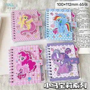 Cute Cartoon A7 Spiral Notebook - Foil-Stamped Mini Pocket Journal