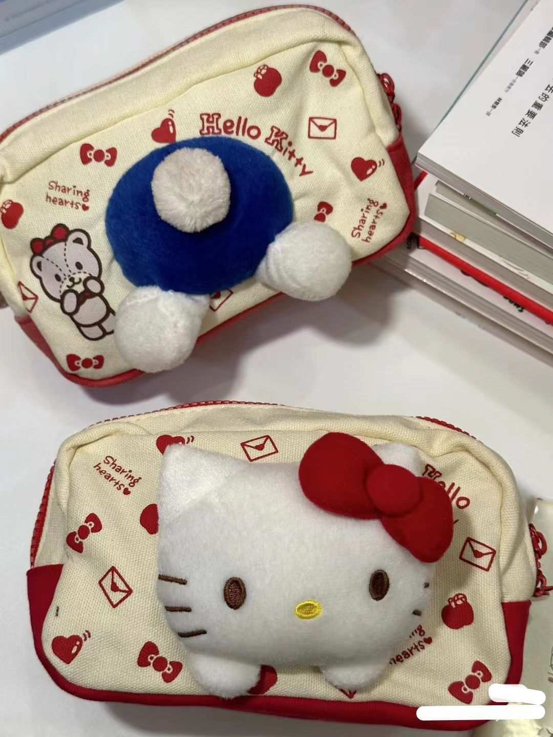Hello Kitty Large Capacity Pencil Case, Kawaii Single-Layer Stationery Organizer Pouch