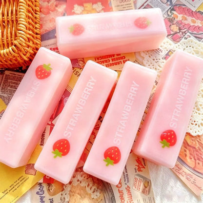 Strawberry Butter Stick Squishy Toy – Cute Kawaii Slow Rising Sensory Fidget Toy for Stress Relief