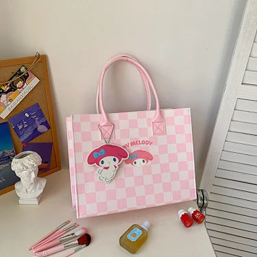 New Cinnamoroll Felt Tote Bag - Large Capacity Versatile Handbag for School & Commute