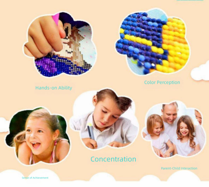 Diamond Painting Kit with Frame - Full Drill Kawaii DIY Art