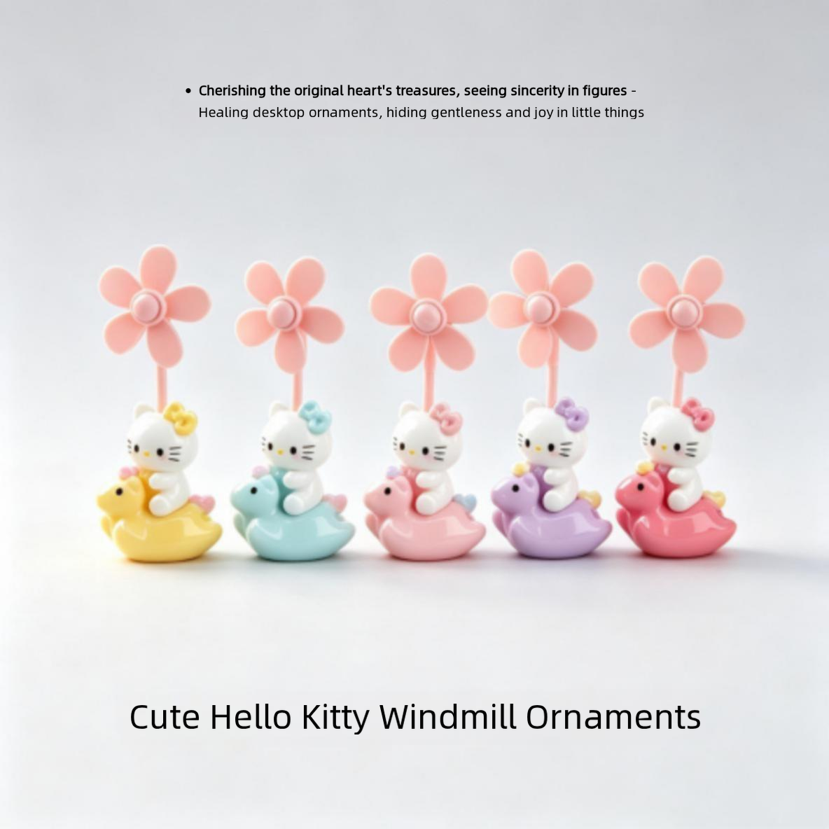 Hello Kitty Cute Spinning Pinwheel Bike Accessory - Handlebar Decoration for Electric Scooters & Bicycles